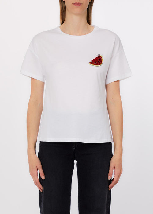 LIU JO WHITE-WA6414JS923 P9434-ECS T-SHIRT MODA M/C
