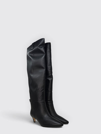 MICHAEL KORS-40F6DNMB5L 001-DANIELA KITTEN BOOT