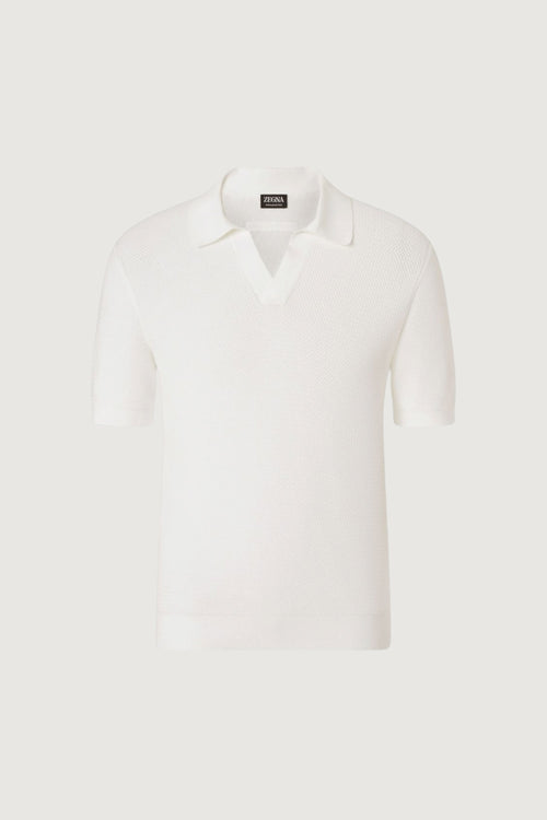 ZEGNA-UHC26A3C31 N01-POLO MANICHE CORTE