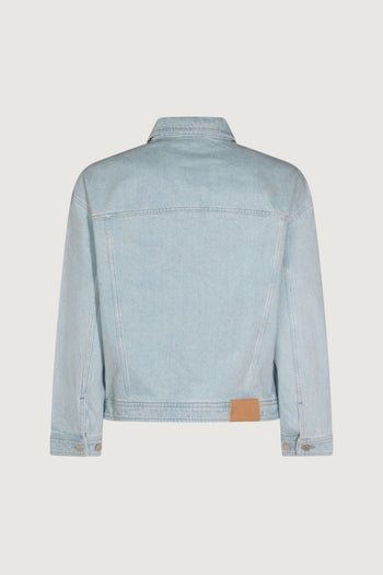 MAISON KITSUNE'-QM02106WD4022 0489-ZIPPED DENIM JACKET