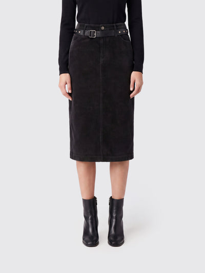 PINKO-107414A3HF Z98-GRACIA GONNA VELLUTO DUEMILA R