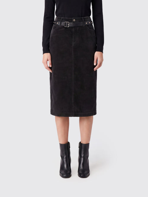 PINKO-107414A3HF Z98-GRACIA GONNA VELLUTO DUEMILA R