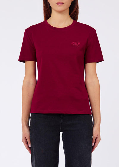 LIU JO WHITE-WF6348J6308 L9378-T-SHIRT SLIM FIT M/C