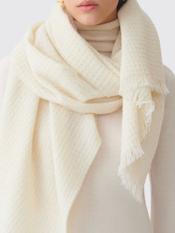 FABIANA FILIPPI-SAD216A874M526 145-SCIARPA IN MISTO LANA CASHMERE CON LUREX