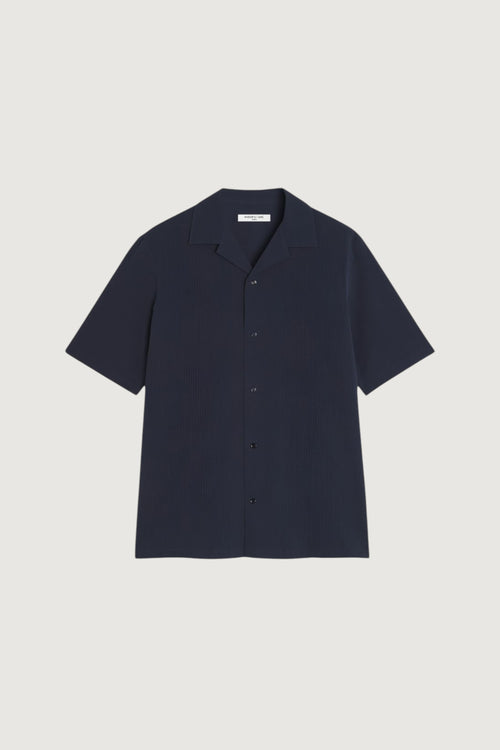 MAISON KITSUNE'-QM00407WC5082 0413-SEERSUCKER RESORT SHIRT
