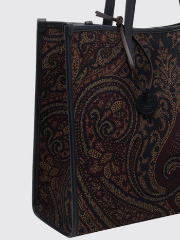 ETRO DONNA-WP1D0065AQ13A S9885-Shopping Lovetrotter L Jacquard Paisley 31x34x1