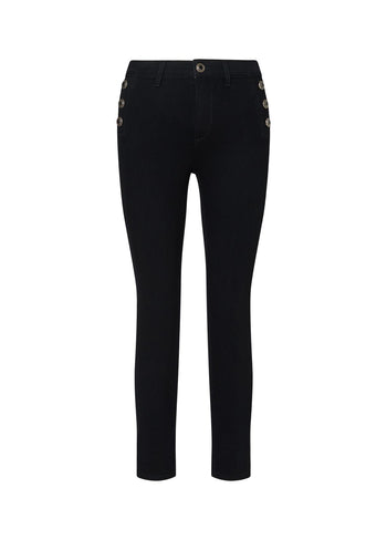 LIU JO BLUE DENIM-UF6094D0328 87528-B.UP MONROE BUTTON H.W.