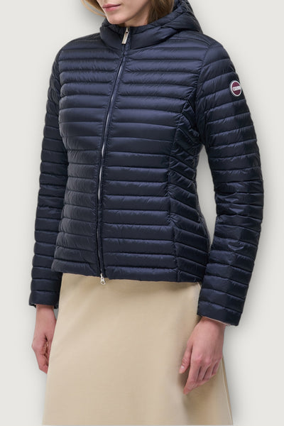 Piumino corto con cappuccio