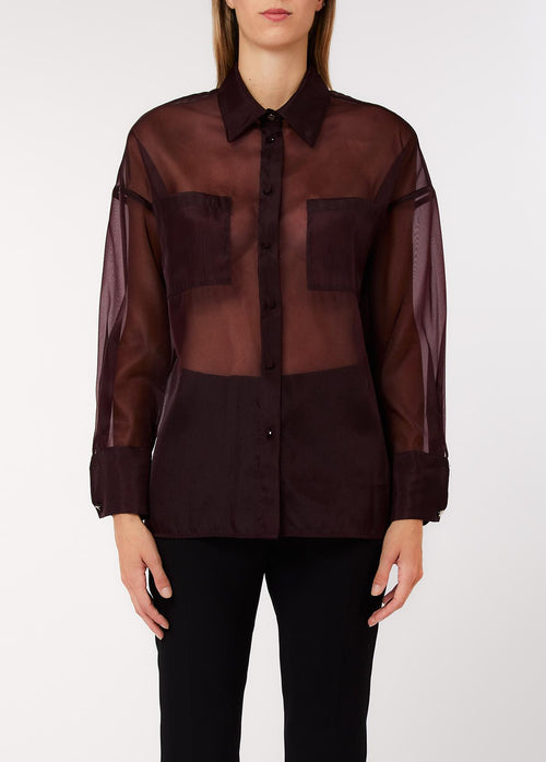 LIU JO COLLECTION-CA6343T6870 P9646-CAMICIA CON TASCHE 