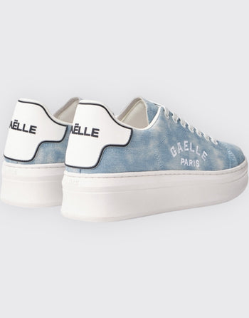 Sneakers in denim con patch - 3