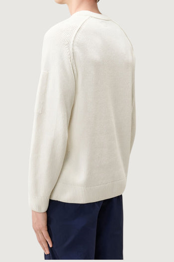 CP COMPANY-21CMKN196A005558G 936-CHENILLE COTTON CREWNECK LENS SWEATER 