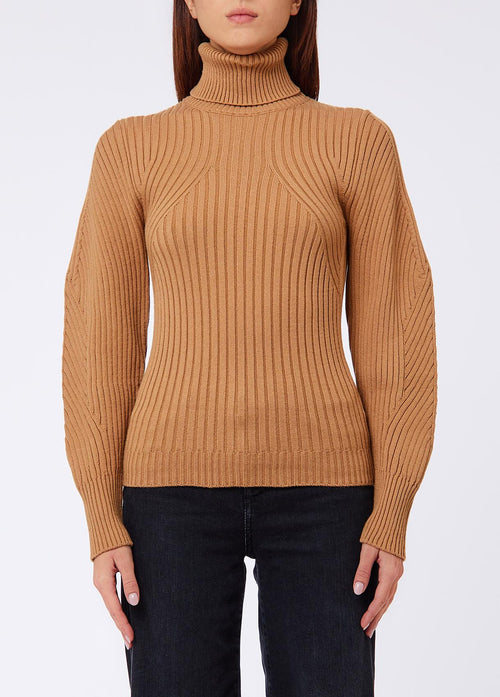 LIU JO WHITE-WF6432MA54S 81020-MAGLIA M/L COLLO ALTO A COSTE