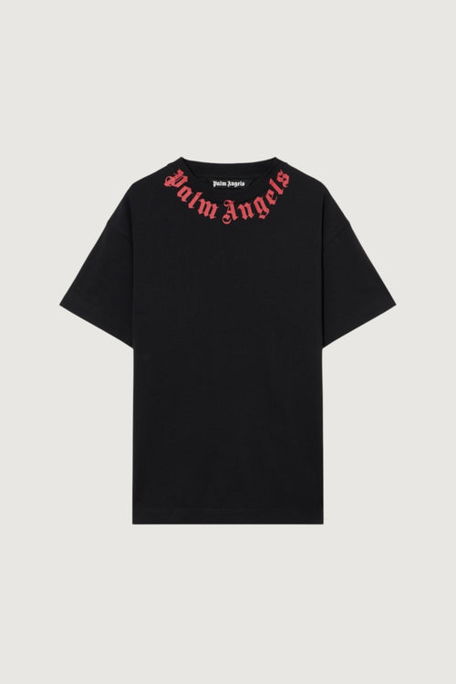 PALM ANGELS-PMAA109S26JER008 1003-NECK LOGO REGULAR TEE
