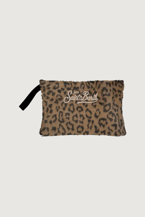 SAINTBARTH MC2-PARM003 00212M-PARISIENNE MINI FELTDARK LEOPARD 18 EMB