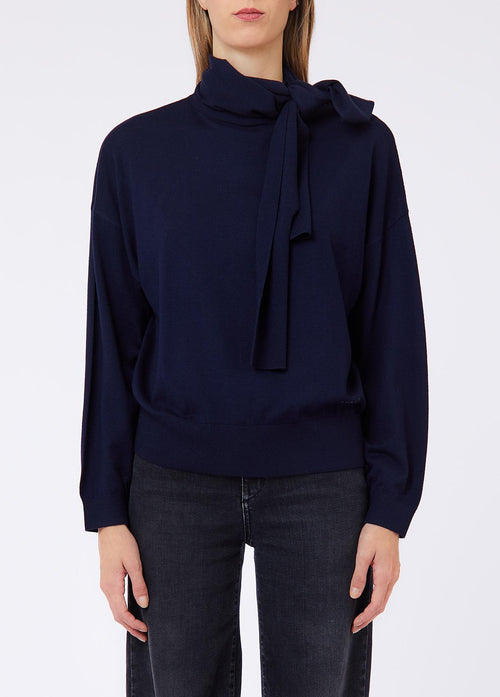 LIU JO WHITE-WF6445MA16R 93922-MAGLIA CHIUSA M/L C/ FUSCIACCA