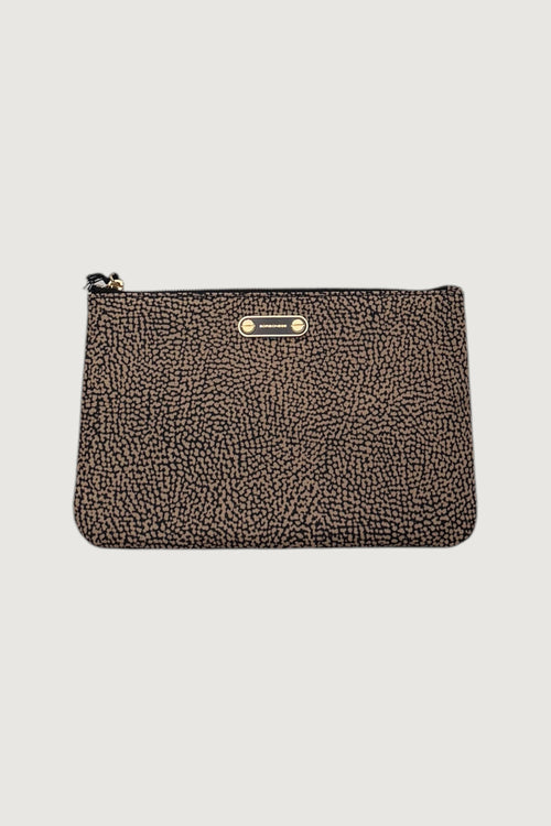 BORBONESE-91020101X95 306-BUSTA PIATTA CON TASCHE 