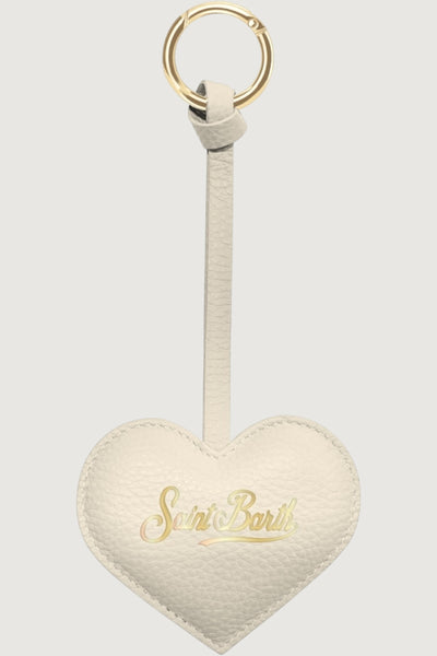 Bag charm leather heart 10