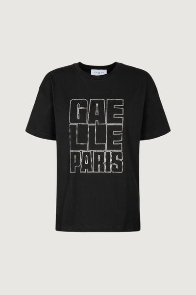 T-shirt con applicazioni strass