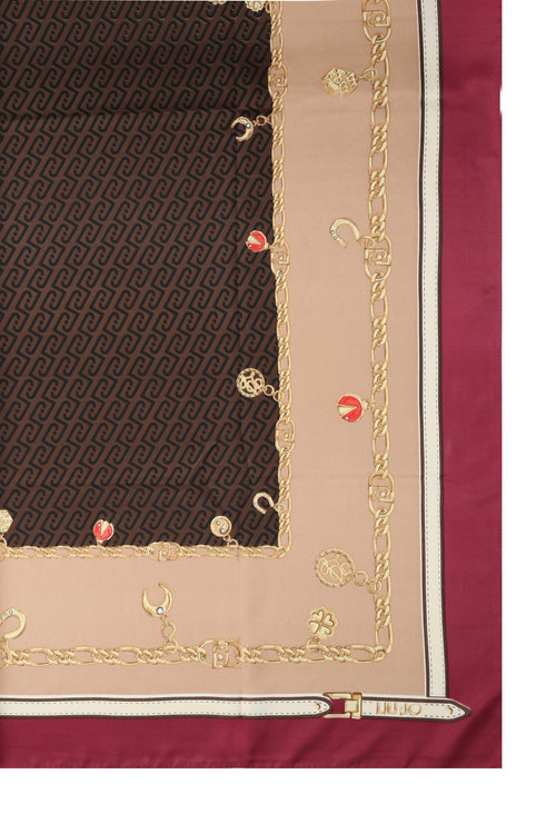 LIUJO ACCESSORI-2F6059T2745 L9530-ECS FOULARD MIX PRINT 90X90