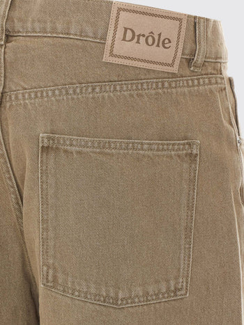DRòLE DE-LBP199CO307 KK-Washed Khaki Straight Jeans