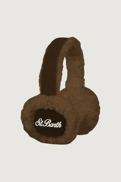 SAINTBARTH MC2-EARM006 03976M-EARMUFFS W N FURSUEDE 18 EMB
