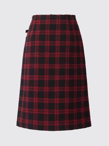 PINKO-107420A3GN ZR4-GRISELINA GONNA TWEED DISEGNO