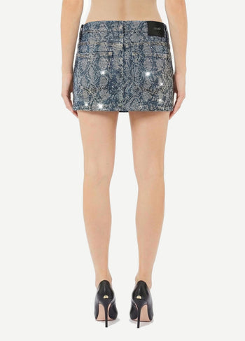 LIU JO BLUE DENIM-UF6523D4854 79155-GONNA MINI