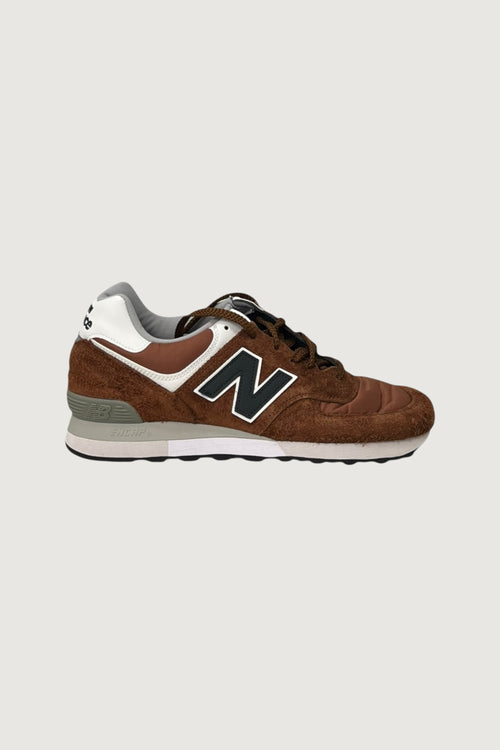 Quattro Stagioni Lifestyle 576 brown suede and nylon sneakers with white and black accents.