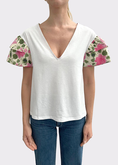 LIU JO WHITE-WA6513J6308 P9552-3.0 T-SHIRT MODA M/C
