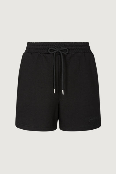 GAELLE-GAABW09353 NE01-SHORT IN FELPA CON RICAMO IN TINTA