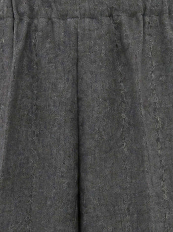 FABIANA FILIPPI-PAD226F456M413 8204-PANTALONI IN FLANELLA GESSATA CON ELASTICO IN VITA