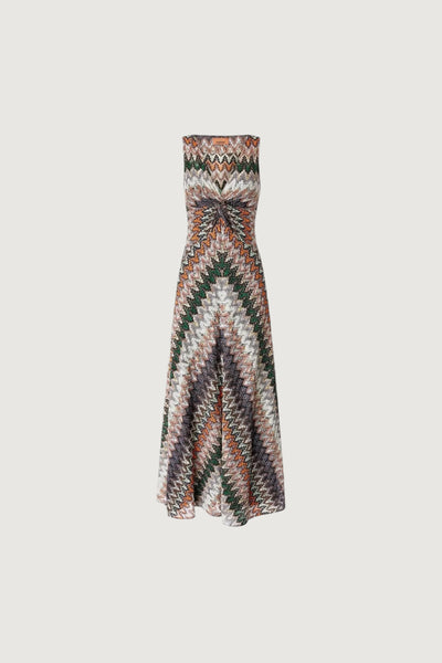 MISSONI-DS26SG1SBR014Z S72OW-SLEEVELESS LONG DRESS