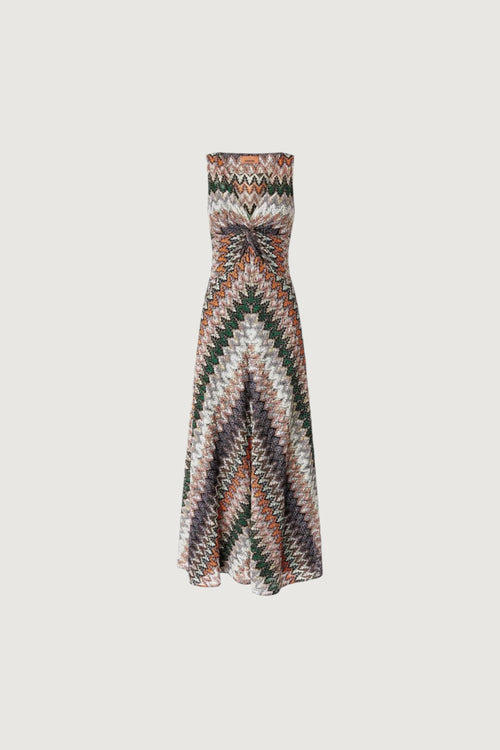 MISSONI-DS26SG1SBR014Z S72OW-SLEEVELESS LONG DRESS