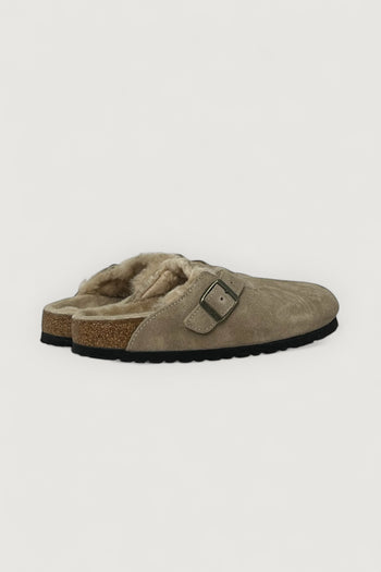 BIRKENSTOCK-1028299 TAUPE-BOSTON  SHEARLING 