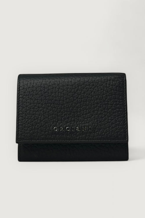 Orciani Portafoglio Soft in Pelle Donna Nero