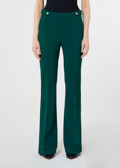 LIU JO COLLECTION-CF6276J3994 X0792-PANTALONE FLAIRE CON DETTAGLIO