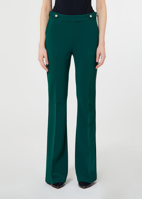 LIU JO COLLECTION-CF6276J3994 X0792-PANTALONE FLAIRE CON DETTAGLIO