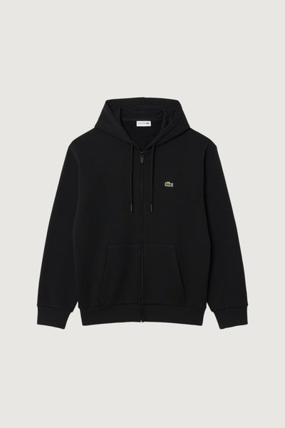 LACOSTE-SH8864 031-Felpa con cappuccio in tessuto felpato