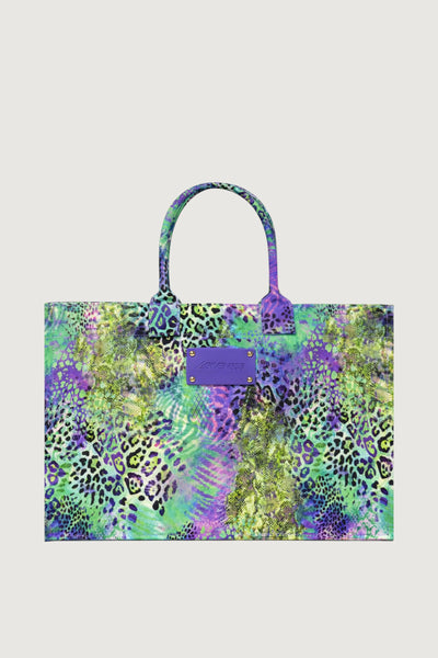 4GIVENESS-126WACBO5939 200-BIG BAG SAINT TROPEZ PATCH ANIMALIER