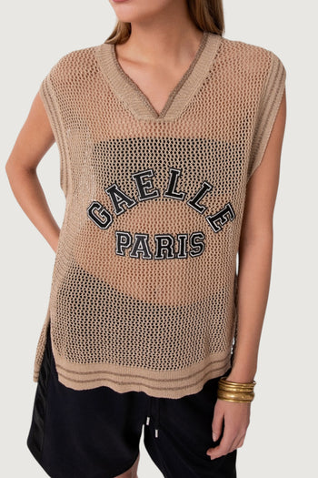 GAELLE-GAABW09486 BE00-CANOTTA OVER IN MAGLIA