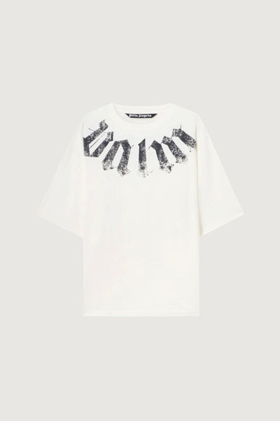 PALM ANGELS-PMAA10DS26JER002 0310-BIG NECK LOGO LOOSE TEE