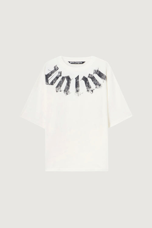 PALM ANGELS-PMAA10DS26JER002 0310-BIG NECK LOGO LOOSE TEE