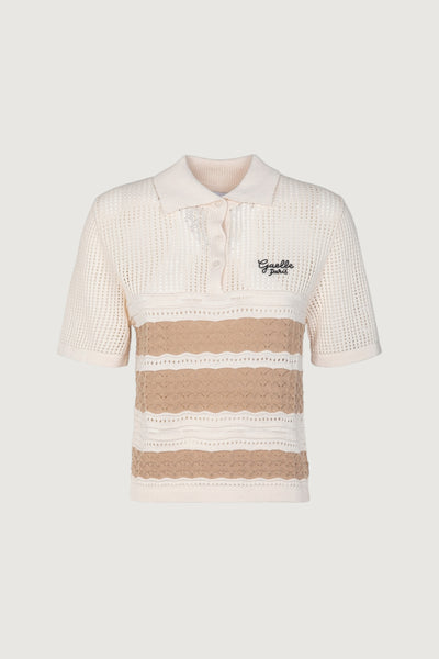 Polo in maglia a righe