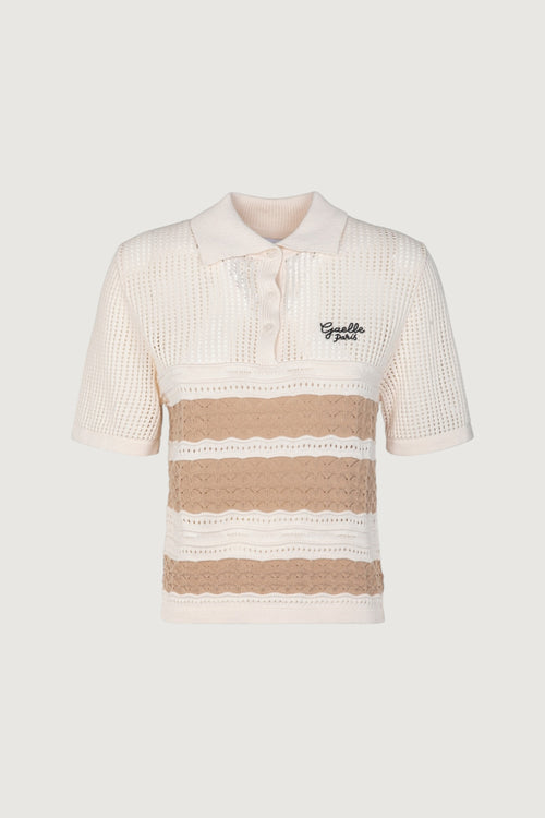 Polo in maglia a righe