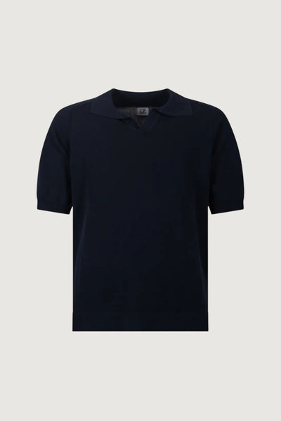 CP COMPANY-20CMKN104A006323O 888-KNITWEAR POLO COLLAR IN COTTON CREPE