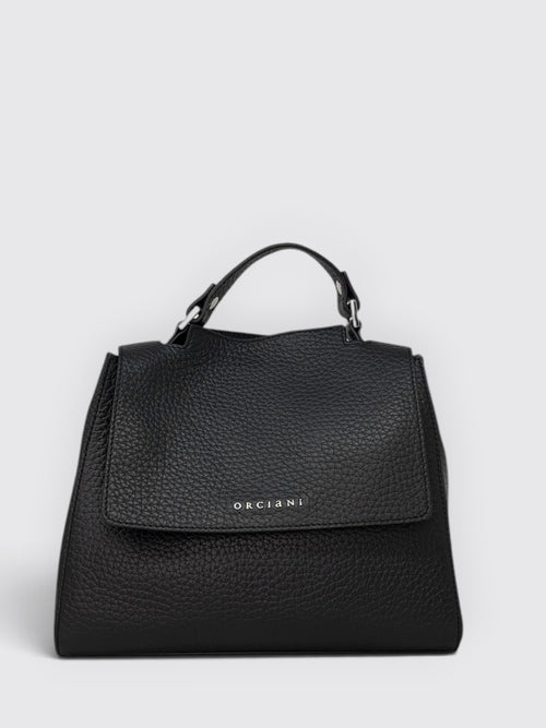ORCIANI-B01999SOF NERO -SVEVA PICCOLA SOFT IN PELLE CON TRACOLLA 