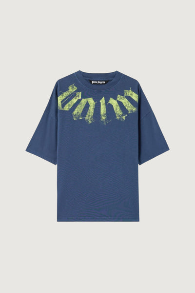 PALM ANGELS-PMAA10DS26JER002 4614-BIG NECK LOGO LOOSE TEE