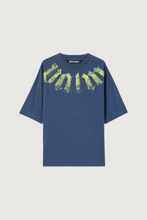 PALM ANGELS-PMAA10DS26JER002 4614-BIG NECK LOGO LOOSE TEE