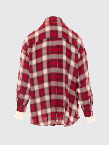 PINKO-107383A3HJ RZ5-CLIVIA CAMICIA TINTO FILO CHEC