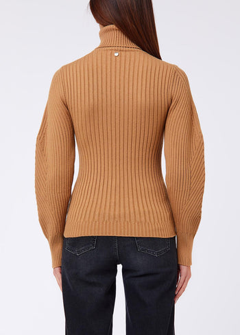 LIU JO WHITE-WF6432MA54S 81020-MAGLIA M/L COLLO ALTO A COSTE